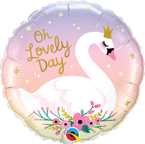 18"  ROUND 01CT - OH LOVELY DAY SWAN