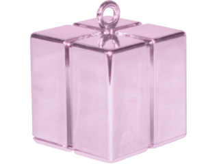 GIFT BOX BALLOON WEIGHT - PEARL PINK X12