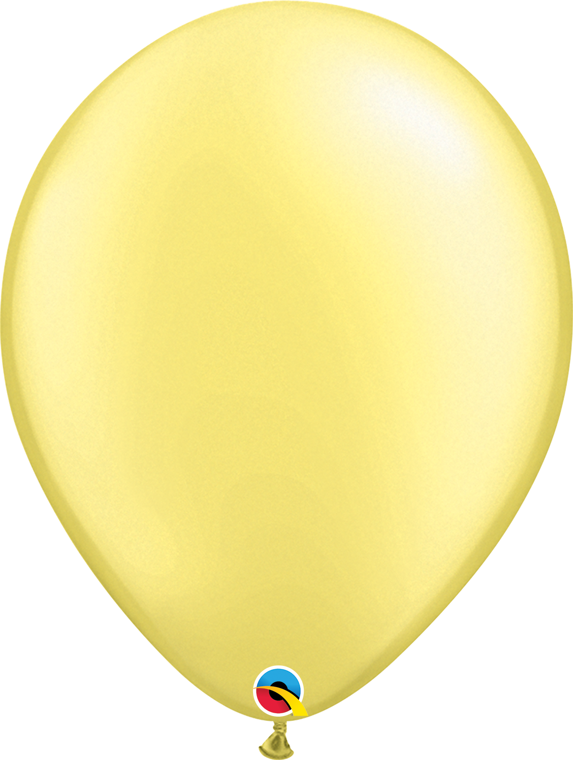 16" ROUND PRL LEMON CHF 50CT - QUALATEX PLAIN LATEX