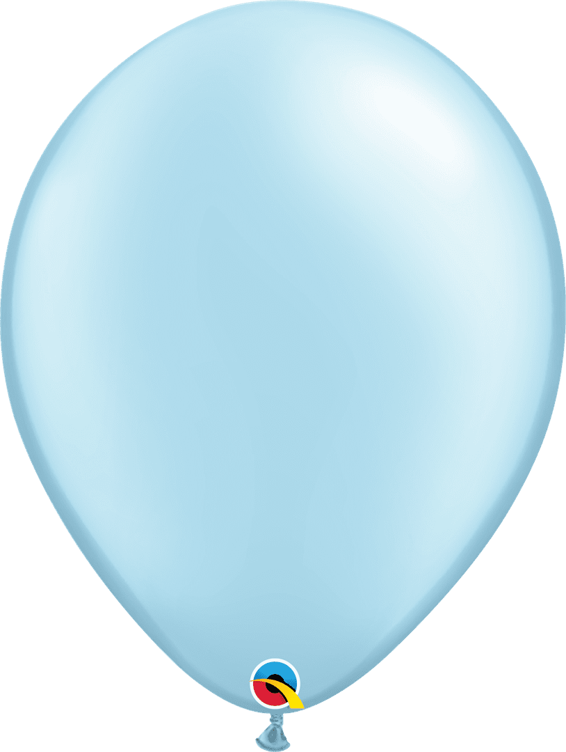 Qualatex 16" ROUND PRL LT BLUE 50CT - QUALATEX PLAIN LATEX - 43888