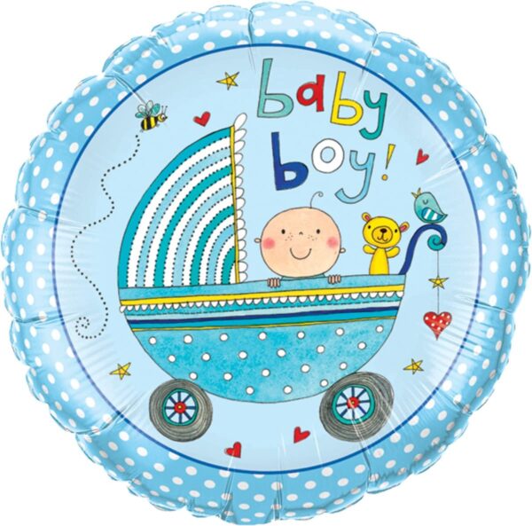18"  ROUND 01CT - RE-BABY BOY STROLLER