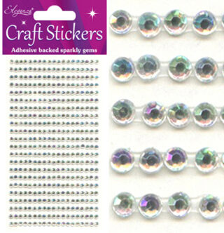 Eleganza Craft Stickers 3mm 418 gems Iridescent No.42