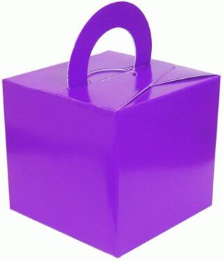 Balloon/Gift Box Purple x 10pcs