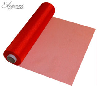 Eleganza Soft Sheer Organza 29cm x 25m No.16 Red