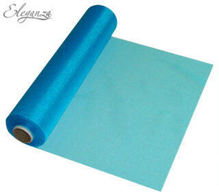 Eleganza Soft Sheer Organza 29cm x 25m No.55 Turquoise
