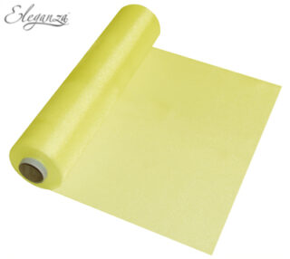 Eleganza Soft Sheer Organza 29cm x 25m No.11 Yellow