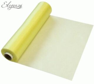 Eleganza Soft Sheer Organza 29cm x 25m No.10 Pale Yellow