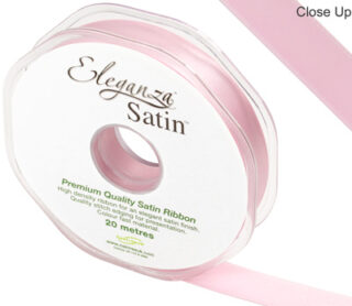 Eleganza Double Faced Satin 15mm x 20m Lt Pink No.21