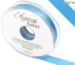 Eleganza Double Faced Satin 15mm x 20m Turquoise No.55