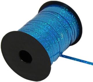 Eleganza Poly Curling Ribbon Holographic 5mm x250yds Turquoise