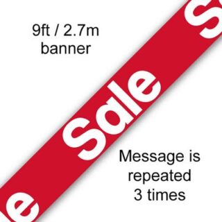 9ft Banner Sale
