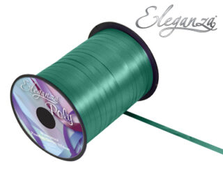 Eleganza Poly Curling Ribbon 5mm x500yds No.15 Emerald Green