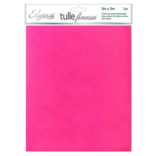 Eleganza Tulle Finesse 3m x 3m 1CT bag Hot Pink No. 34