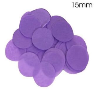 Oaktree Tissue Paper Confetti Flame Retardant Round 15mm x 14g Purple