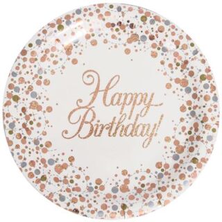 Oaktree Happy Birthday Sparkling Fizz Rose Gold 9