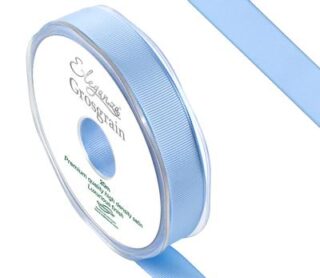 Eleganza Premium Grosgrain Ribbon 15mm x 20m Lt. Blue No.25