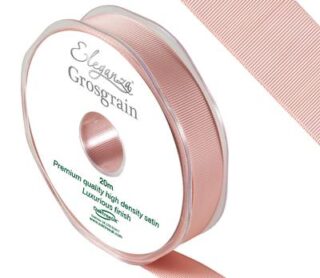 Eleganza Premium Grosgrain Ribbon 15mm x 20m Rose Gold No.87 - 638167
