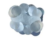 Oaktree Metallic Pearl Foil Confetti 10mm x 50g Lt.Blue