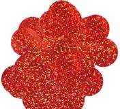 Oaktree Holographic Foil Confetti 25mm x 50g Red