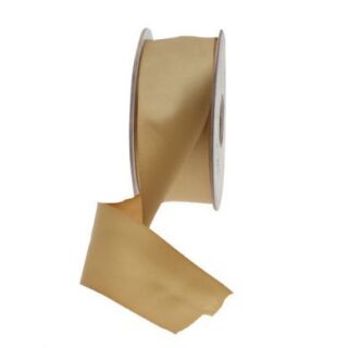 38mm x 20m Gold Double Faced Satin Ribbon