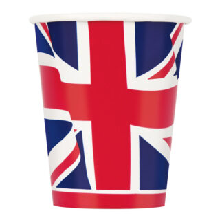 Union Jack 9oz Paper Cups, 8ct