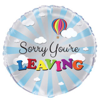 You're Leaving Goodbye Round Foil Balloon 18