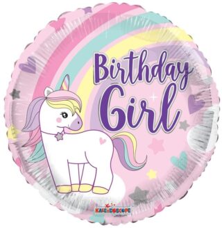 APAC Eco Balloon - Birthday Girl Unicorn (18 Inch) - 16515-18
