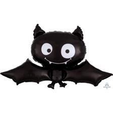 Anagram Halloween Black Bat SuperShape Foil Balloons 41"/104cm w x 24"/60cm h P35
