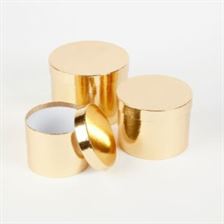 RD SHEEN HAT BOXES X3 GOLD - 41-00832