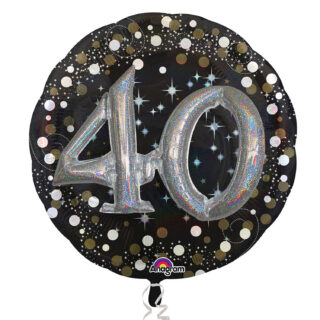 Anagram Gold Sparkling Celebration Sparkling 40th Foil Multi-Balloons 36