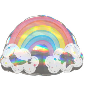 Anagram Magical Rainbow Holographic SuperShape XL Foil Balloons 28