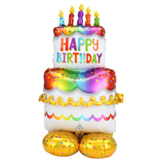 Anagram Birthday Cake AirLoonz Large Foil Balloons 27