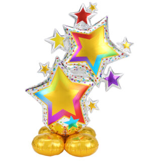 Anagram Colourful Star Cluster AirLoonz Large Foil Balloons 34