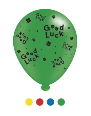 Good Luck Latex Balloons x 6 pks of 8 balloons