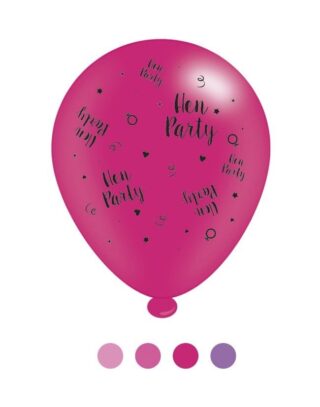 Hen Party Latex Balloons x 6 pks of 8 balloons