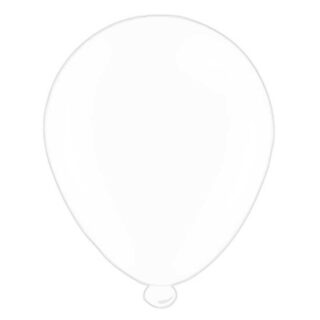 White Latex Balloons x 6 pks of 8 balloons