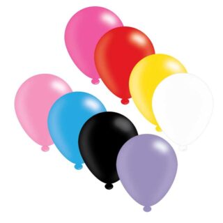 Assorted Latex Balloons x 6 pks of 8 balloons