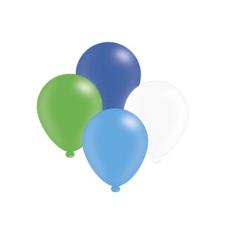 Blue Mix Latex Balloons x 6 pks of 8 balloons