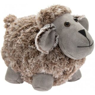 GREY FAUX LEATHER SHEEP DSTOP