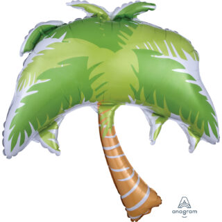 Anagram Summer Scene Palm Tree SuperShape Foil Balloons P35