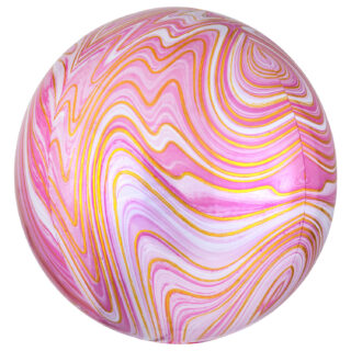 Anagram Pink Marblez Orbz XL Packaged Foil Balloons G20 - 4139601