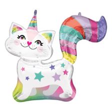 Anagram Caticorn SuperShape Foil Balloons 31"/78cm w x 28"/71cm h P35