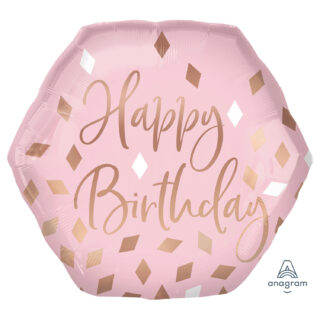 Anagram Blush Birthday SuperShape Foil Balloons 23