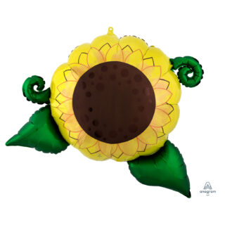 Anagram Satin Infused Sunflower SuperShape Foil Balloons 30