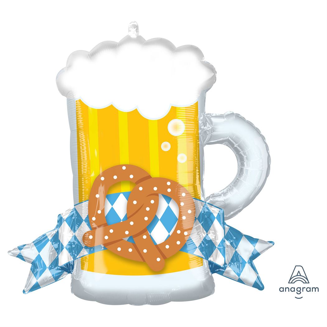 Anagram Mug for Oktoberfest SuperShape Foil Balloons 26"/66cm w x 25"/63cm h P30