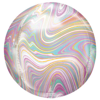 Anagram Pastel Marblez Orbz XLTM Foil Balloons 15
