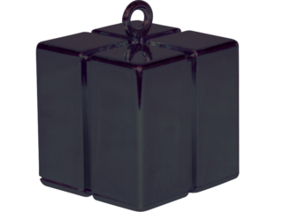 GIFT BOX BALLOON WEIGHT - BLACK X12