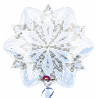 Anagram White Christmas Snowflake Standard Junior Shape S40