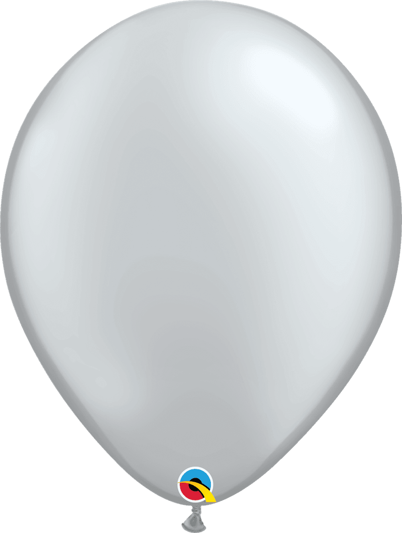 16" ROUND SILVER 50CT - QUALATEX PLAIN LATEX