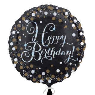 Anagram Gold Sparkling Celebration Happy Birthday Standard Foil Balloons S40